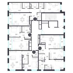 2-к квартира, строящийся дом, 75м2, 5/8 этаж