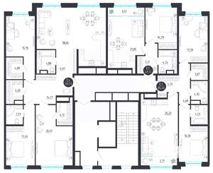 3-к квартира, строящийся дом, 132м2, 8/8 этаж