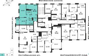 2-к квартира, вторичка, 61м2, 15/15 этаж