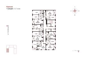 2-к квартира, вторичка, 69м2, 4/9 этаж