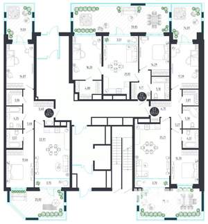 1-к квартира, строящийся дом, 111м2, 1/8 этаж