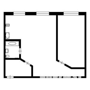 2-к квартира, вторичка, 57м2, 1/5 этаж
