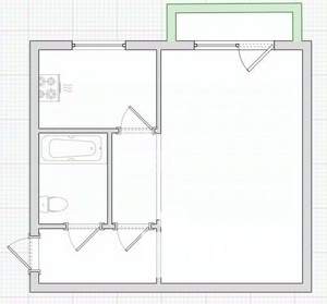 1-к квартира, вторичка, 31м2, 2/5 этаж