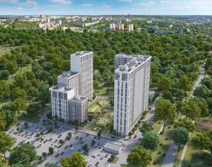 1-к квартира, строящийся дом, 30м2, 3/10 этаж