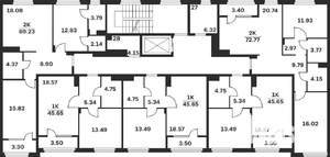 2-к квартира, вторичка, 73м2, 2/9 этаж