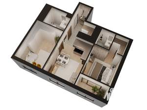 2-к квартира, вторичка, 60м2, 20/25 этаж