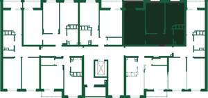 2-к квартира, строящийся дом, 64м2, 1/9 этаж