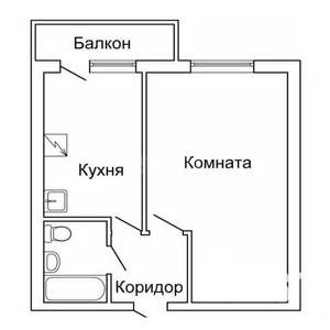1-к квартира, вторичка, 42м2, 19/22 этаж