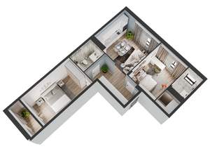 2-к квартира, вторичка, 69м2, 6/9 этаж