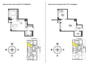 1-к квартира, вторичка, 39м2, 1/17 этаж