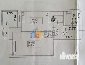 1-к квартира, вторичка, 41м2, 11/22 этаж