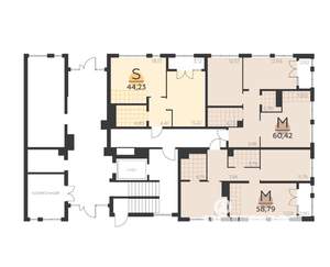 2-к квартира, вторичка, 60м2, 1/5 этаж