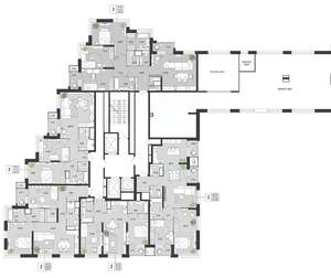 2-к квартира, вторичка, 89м2, 2/21 этаж