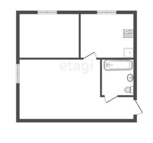 1-к квартира, вторичка, 30м2, 3/5 этаж