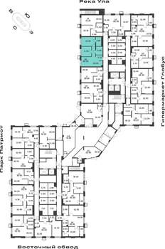 2-к квартира, вторичка, 57м2, 1/25 этаж