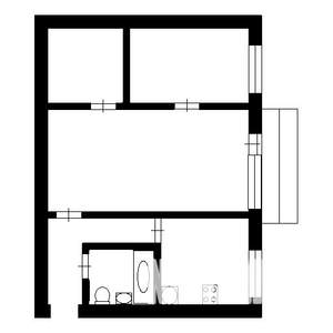 2-к квартира, вторичка, 47м2, 3/5 этаж