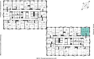 1-к квартира, вторичка, 40м2, 8/25 этаж