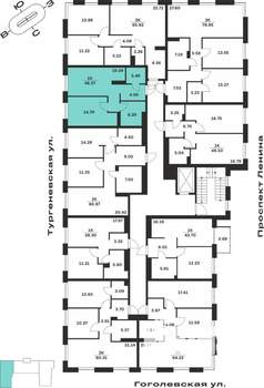 1-к квартира, вторичка, 48м2, 1/7 этаж
