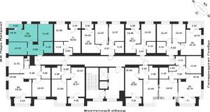 2-к квартира, вторичка, 54м2, 3/13 этаж
