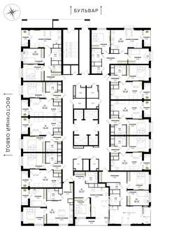 2-к квартира, вторичка, 65м2, 25/25 этаж
