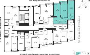 2-к квартира, вторичка, 96м2, 7/9 этаж