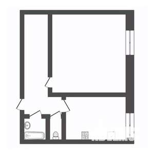 1-к квартира, вторичка, 55м2, 8/9 этаж