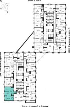2-к квартира, строящийся дом, 61м2, 2/25 этаж