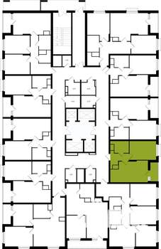 1-к квартира, вторичка, 40м2, 6/25 этаж
