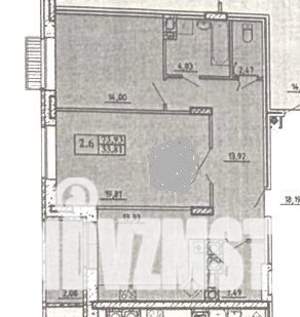2-к квартира, вторичка, 71м2, 6/11 этаж