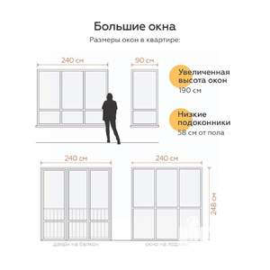 2-к квартира, вторичка, 59м2, 1/5 этаж