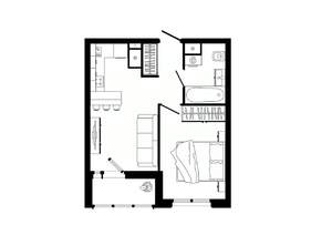 1-к квартира, вторичка, 38м2, 25/25 этаж