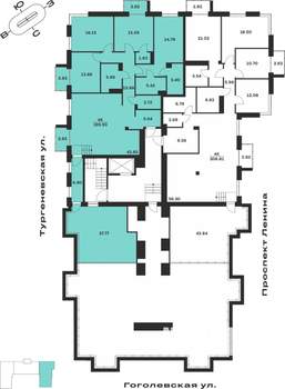 4-к квартира, вторичка, 196м2, 7/7 этаж