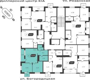 2-к квартира, вторичка, 66м2, 3/4 этаж