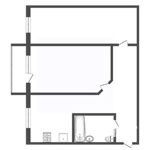2-к квартира, вторичка, 44м2, 3/5 этаж