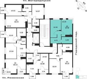 1-к квартира, вторичка, 38м2, 2/4 этаж
