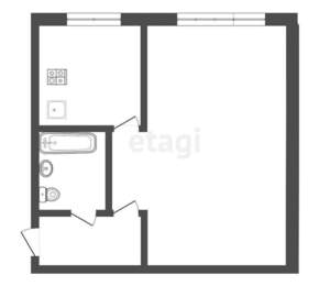 1-к квартира, вторичка, 31м2, 3/5 этаж