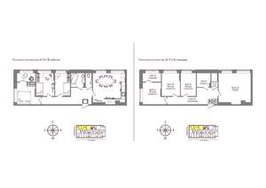 3-к квартира, сданный дом, 79м2, 7/9 этаж