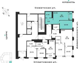 1-к квартира, вторичка, 58м2, 1/10 этаж