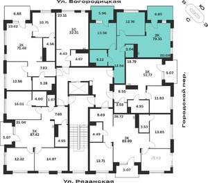 2-к квартира, вторичка, 79м2, 2/4 этаж