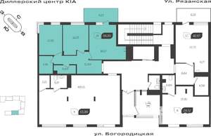 2-к квартира, вторичка, 63м2, 1/4 этаж