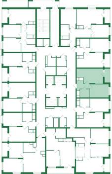 1-к квартира, вторичка, 39м2, 15/25 этаж