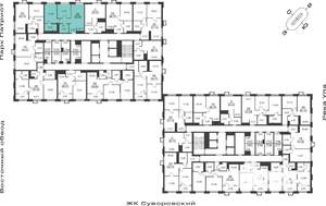 2-к квартира, вторичка, 55м2, 5/25 этаж