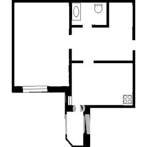 1-к квартира, вторичка, 35м2, 4/9 этаж