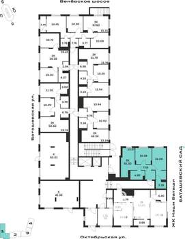 2-к квартира, вторичка, 55м2, 1/15 этаж