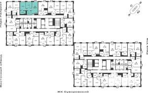 2-к квартира, вторичка, 54м2, 14/25 этаж