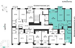 3-к квартира, вторичка, 116м2, 4/10 этаж