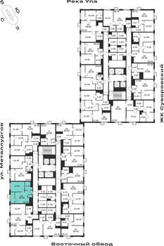 1-к квартира, вторичка, 39м2, 10/25 этаж
