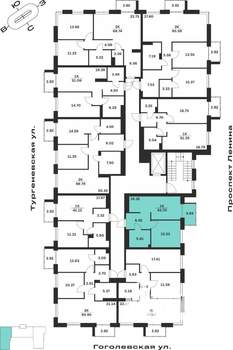 1-к квартира, вторичка, 44м2, 2/7 этаж