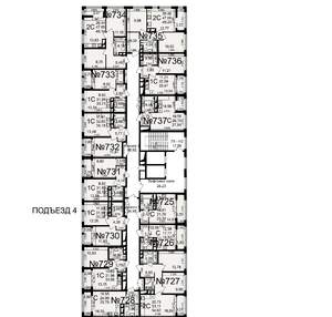 2-к квартира, строящийся дом, 48м2, 11/18 этаж