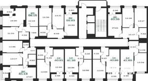 2-к квартира, вторичка, 60м2, 4/15 этаж